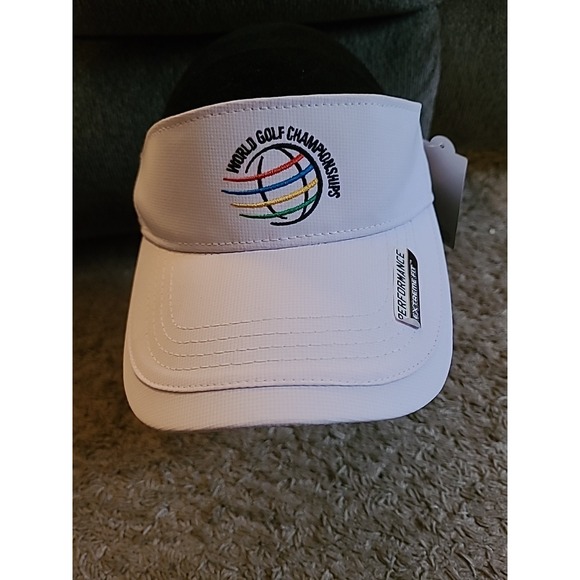 World Golf Championships Bridgestone Invitational Poly White Golf Visor - NWT! - Picture 2 of 8
